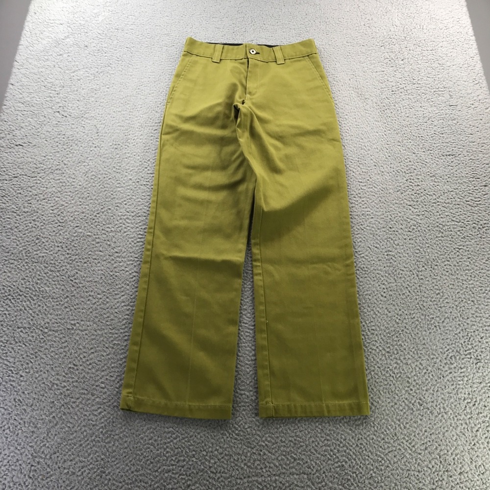 Dickies Skateboarding Pant Men 28x30 Green Flex Twill Straight Leg Chino Casual
